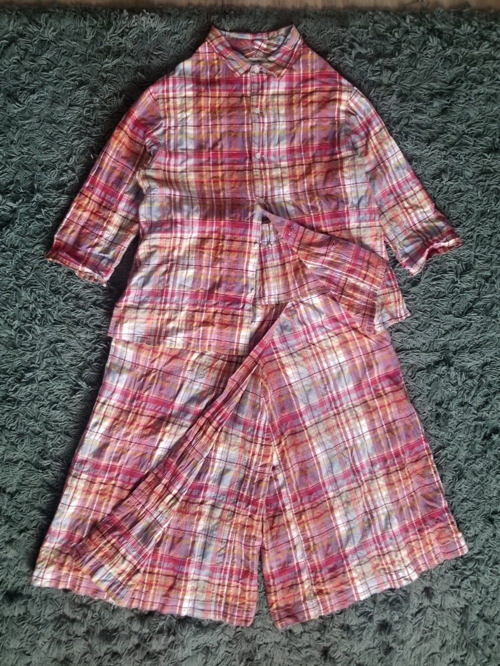 457. cotton gauze 2-piece set up